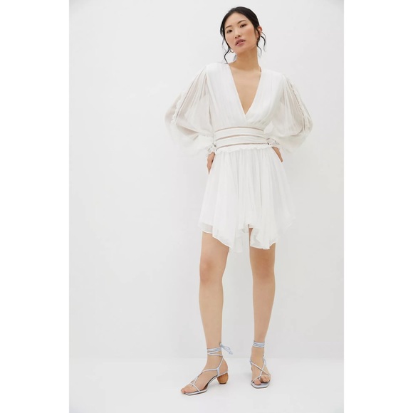 Anthropologie Magali Pascal Ruffled Lace Mini - Picture 3 of 6